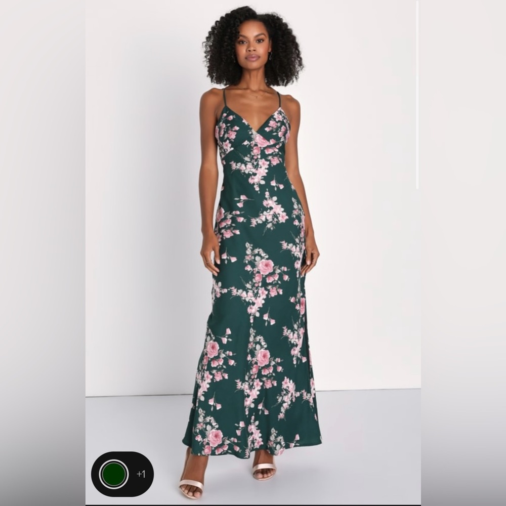 Lulus XS long semi formal dress